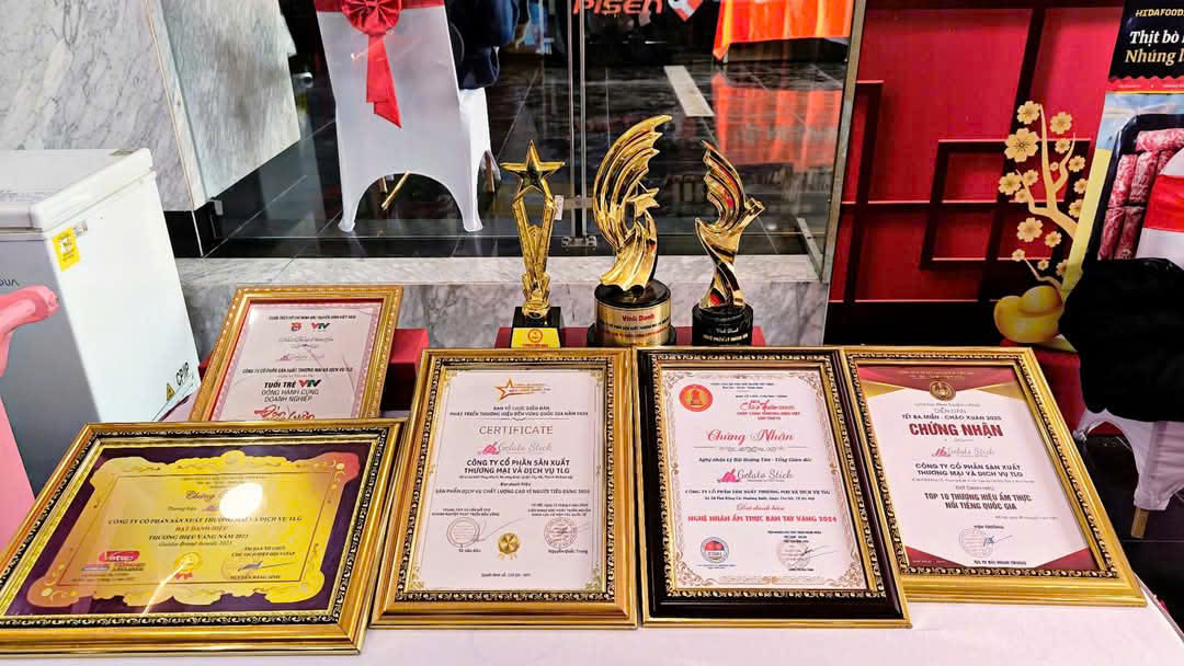 Các chứng nhận tham dự sự kiện uy tín của thành phố, sở