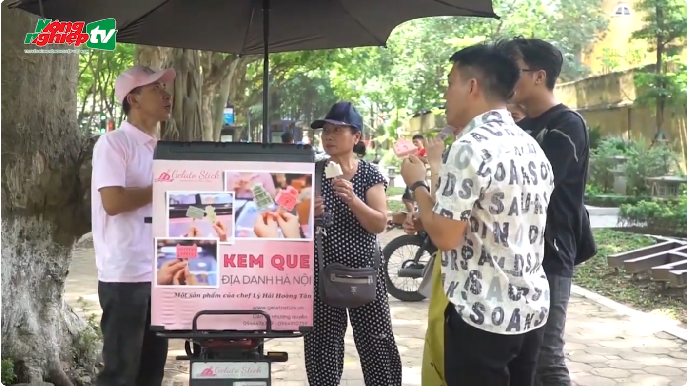 'Cơn sốt' những chiếc kem in hình địa danh của Hà Nội ( Nông nghiệp TV )