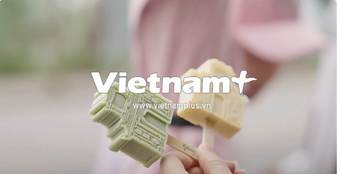 Khám phá loạt địa danh nổi tiếng Thủ đô qua những chiếc kem que mô phỏng 3D ( PV Việt Nam Plus )