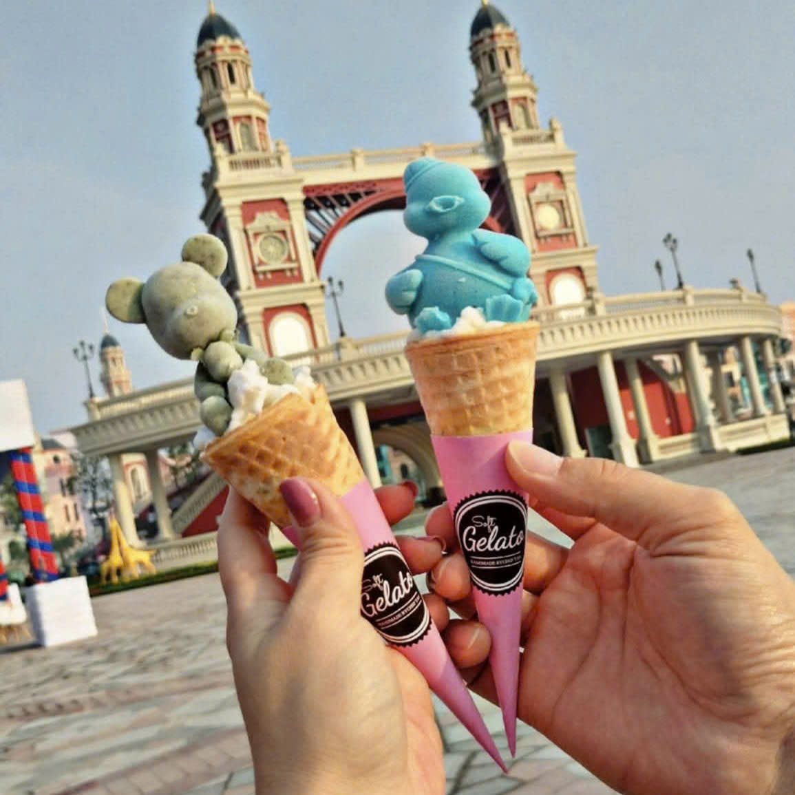 Kem ốc quế nghệ thuật