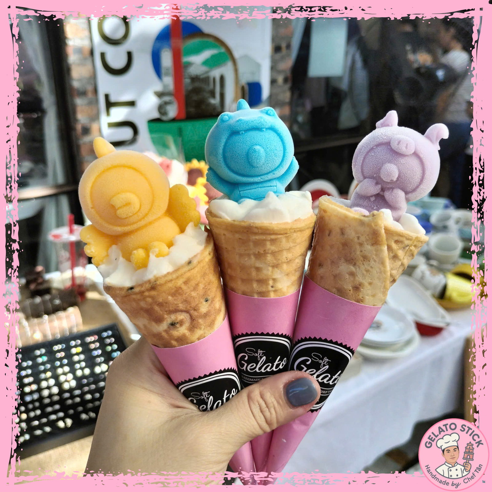 Kem ốc quế nghệ thuật 01