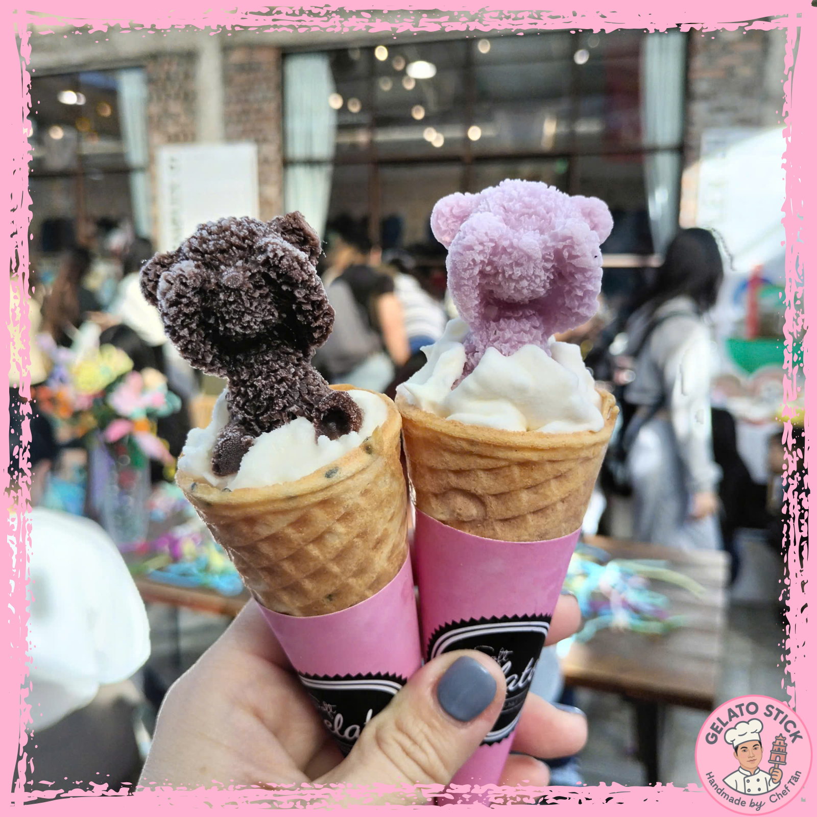 Kem ốc quế nghệ thuật 02