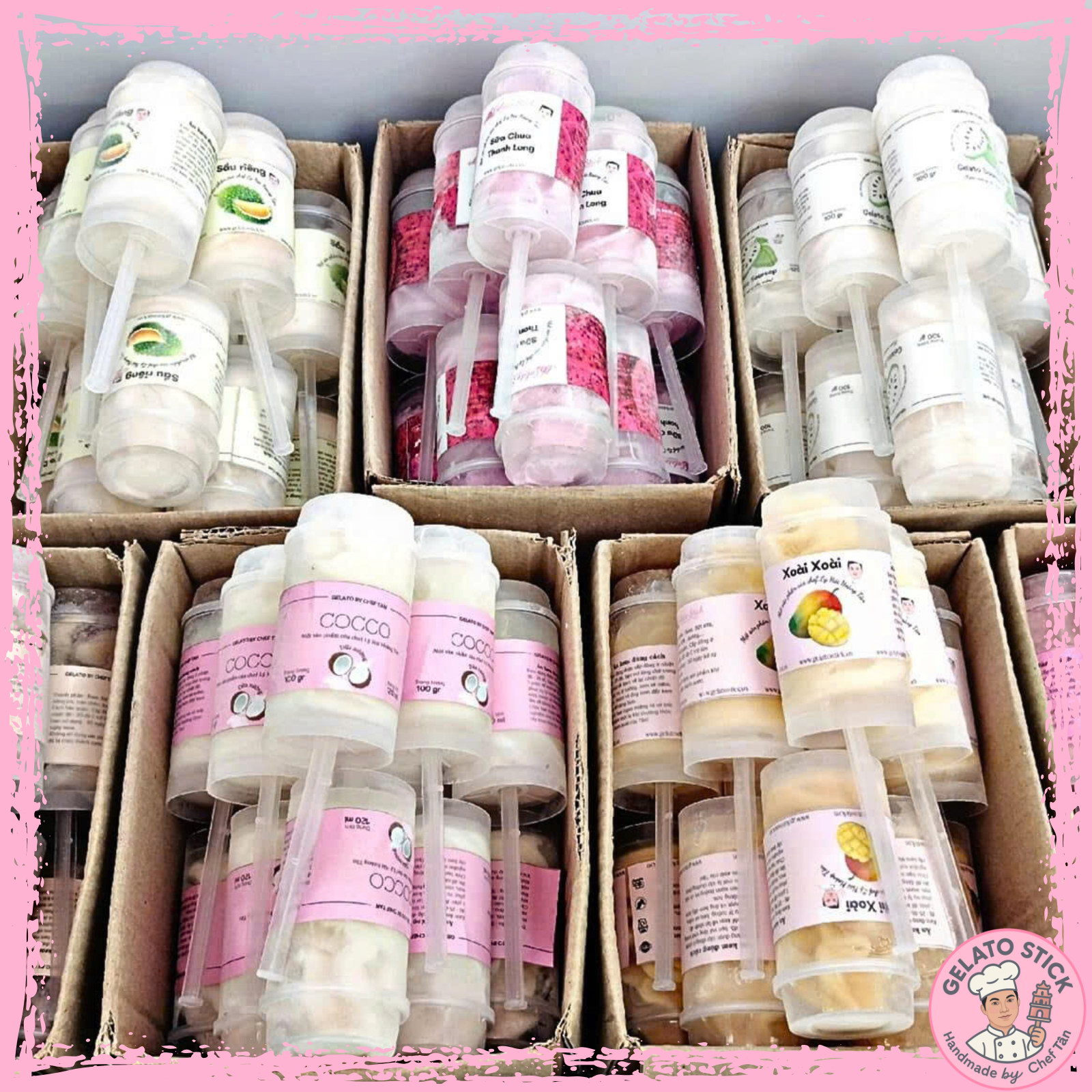 Kem ống trái cây tươi 02