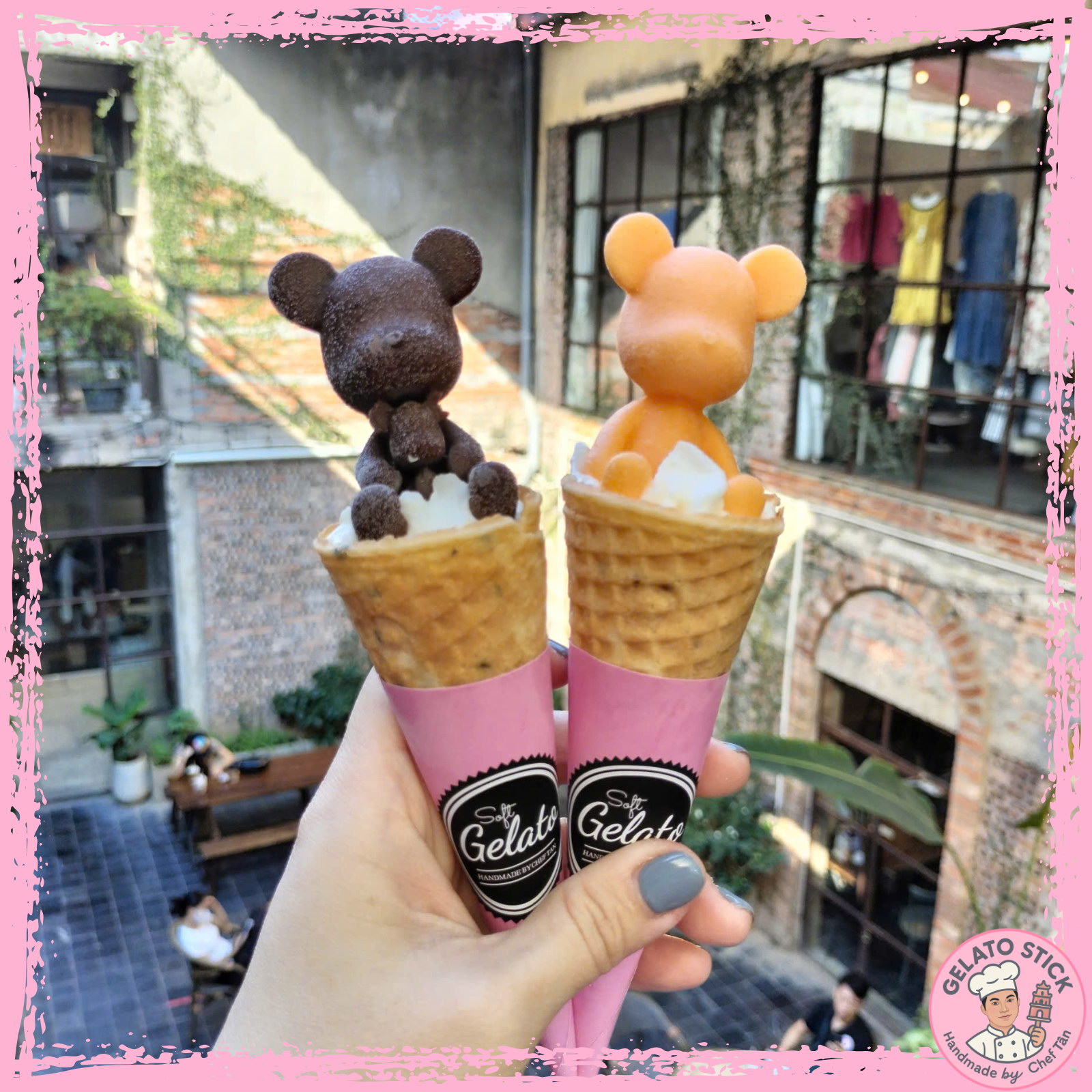 Kem ốc quế nghệ thuật 03