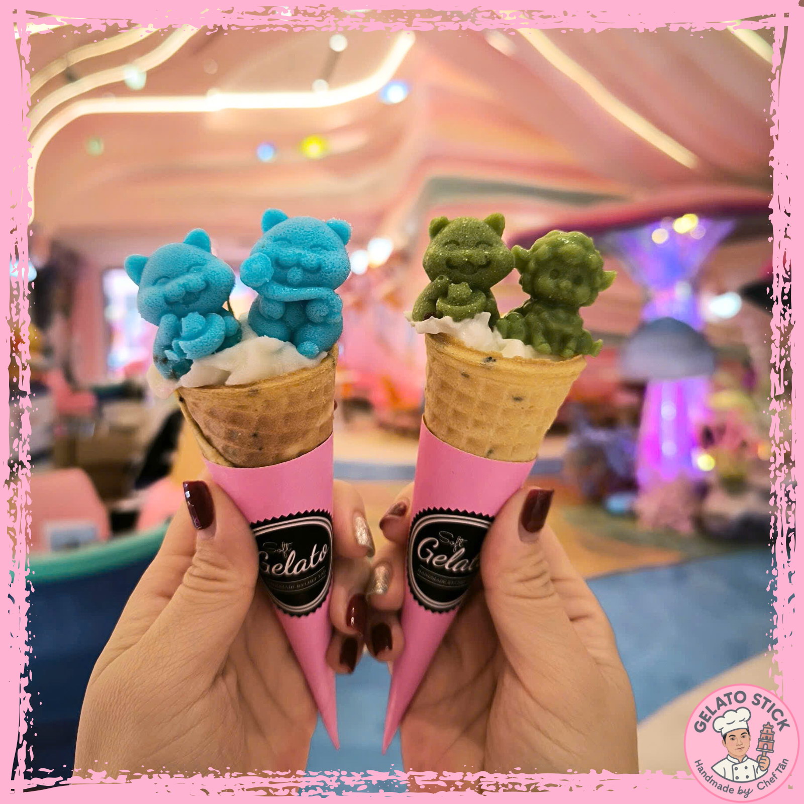 Kem ốc quế nghệ thuật 04