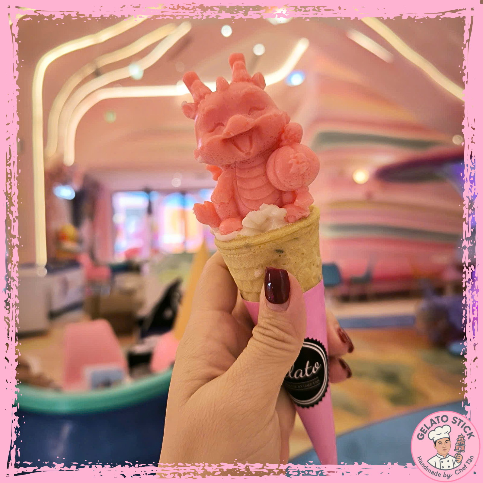 Kem ốc quế nghệ thuật 05