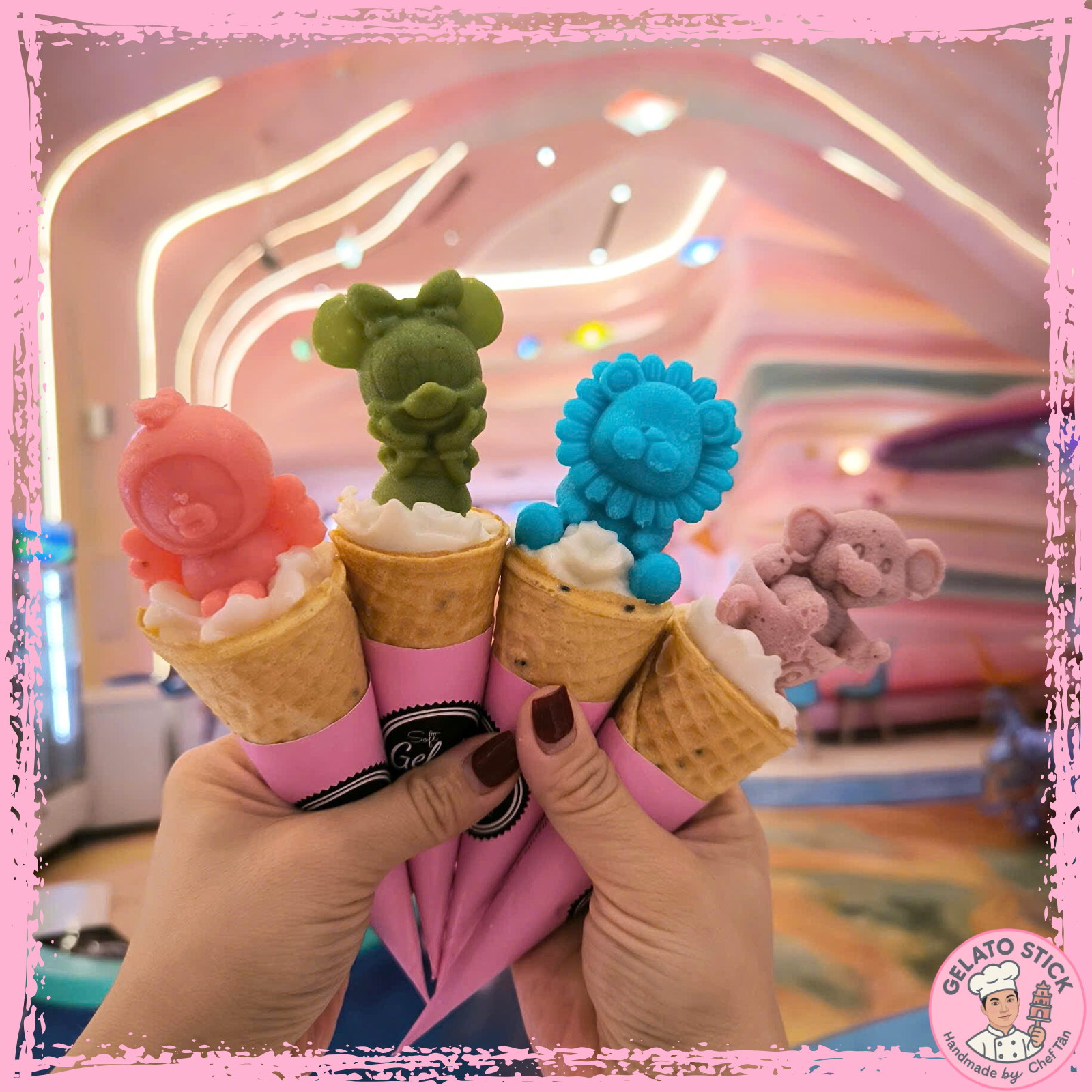 Kem ốc quế nghệ thuật 06